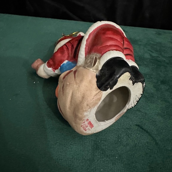 Vintage Ceramic Bisque Santa Clause ornament - Picture 6 of 7